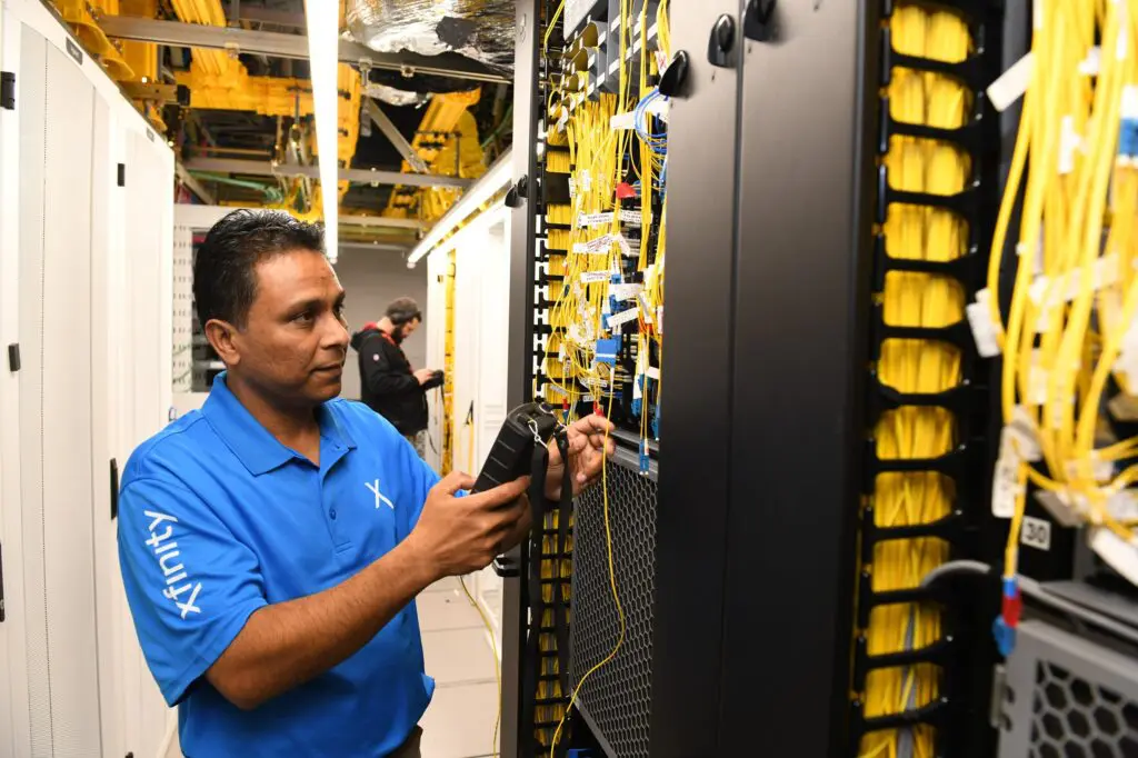 Network engineer makes sure the Xfinity network if offering high speed and reliabile internet connection.