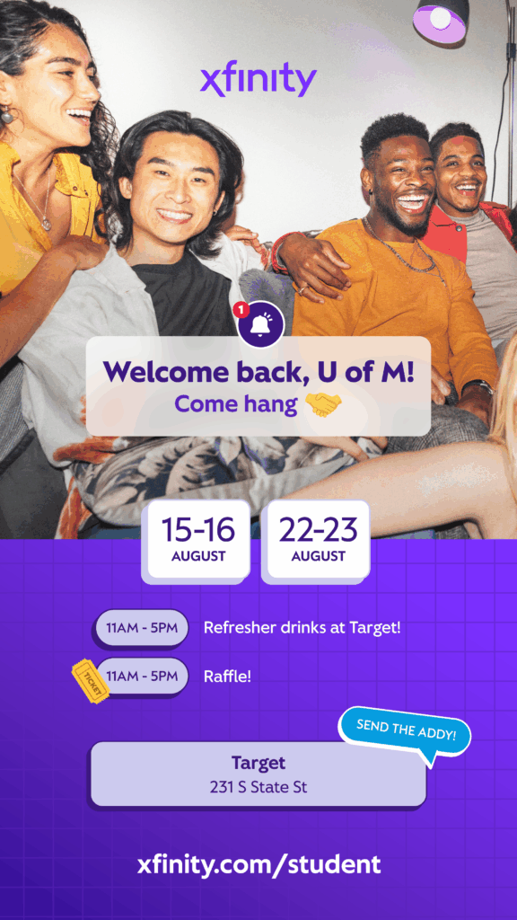 Michigan college students can enjoy the discount Xfinity price per month 1-Year Guarantee offer. Perfect internet deals for college students.