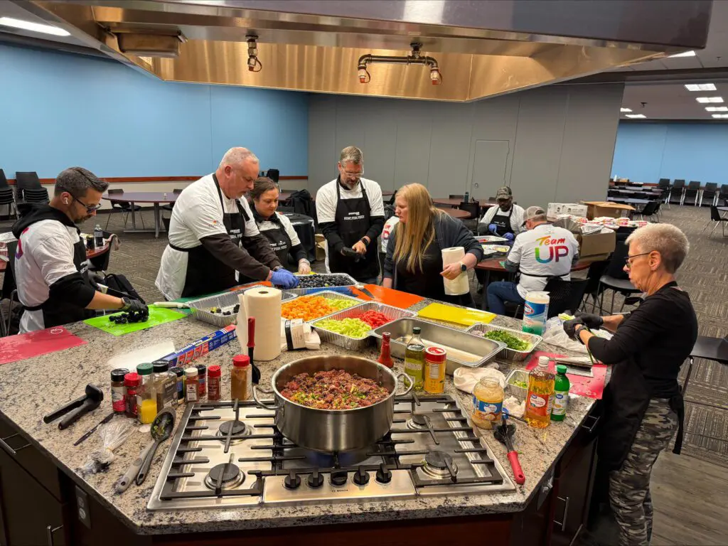 The event provided a complimentary meal for members of the Boys & Girls Clubs of Greater Flint and their families.