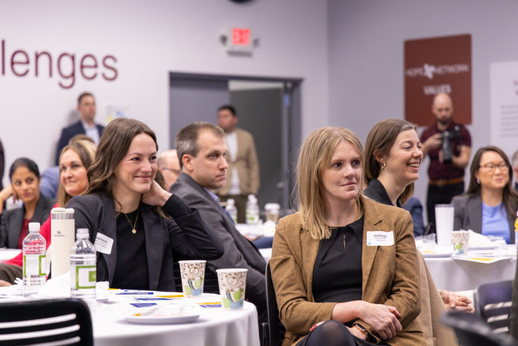 Attendees at panel